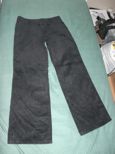 Pantalon velour noir